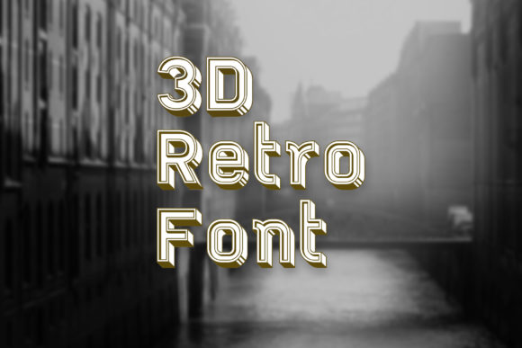 3d Retro: A Font Designed for Editorial Personality