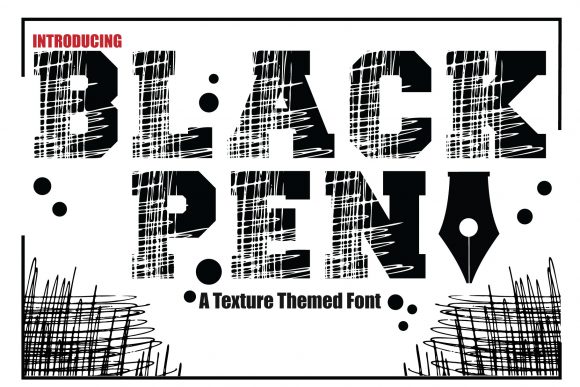 Black Pen: A Chunky Display Font for Editorial Personality