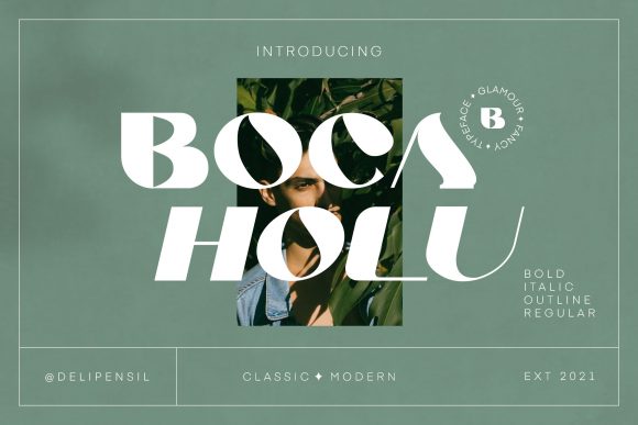 Boca Holu: A Display Font with Artful Confidence