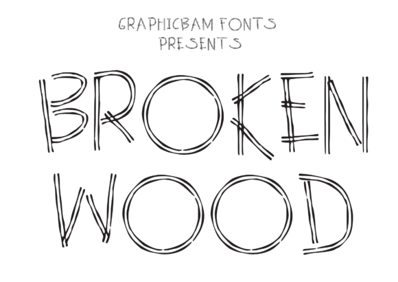 Broken Wood: A Display Font for Calm, Funky Editorial Projects