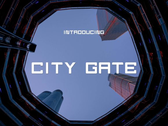 City Gate: A Robust Display Font for Modern Digital Interfaces