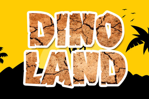 Dino Land: A Display Font with Raw Personality