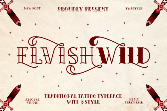 Elvishwild: A Display Font with Untamed Charm