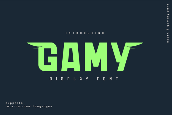 Gamy: A Display Font for Editorial Storytelling