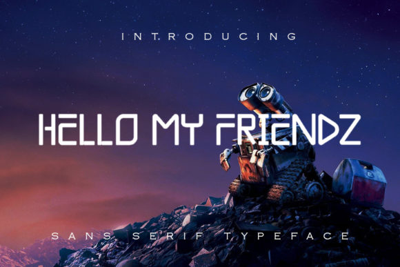 Hello My Friendz Font: A Playful Display Font for Digital Brands