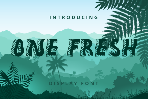 One Fresh Font: A Joyful Display Typeface for Branding Projects