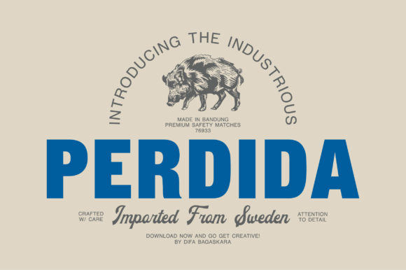 Perdida: The Bold Display Font for Modern Campaigns