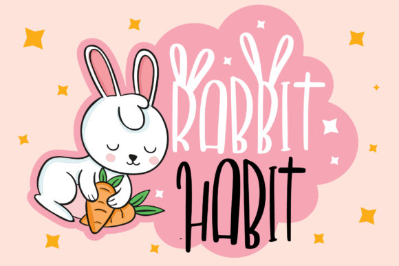 Rabbit Habit: The Whimsical Display Font for Your Creative Projects