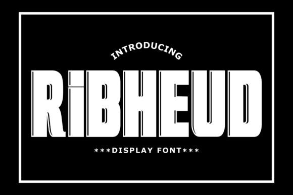 Ribheud: A Bold Display Font for Crafters and Creators