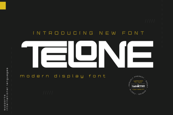 Telone: A Futuristic Display Typeface for Digital Branding