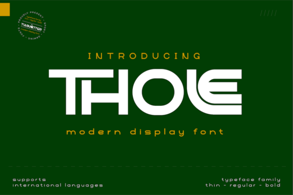 Thole: A Futuristic Font for Your Craft Business