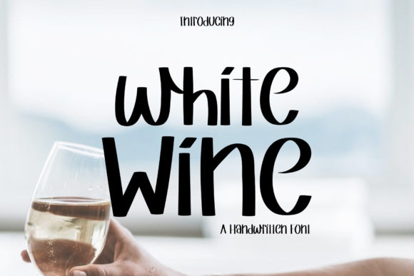 White Wine Font: A Cool Display Typeface for Campaign Creatives